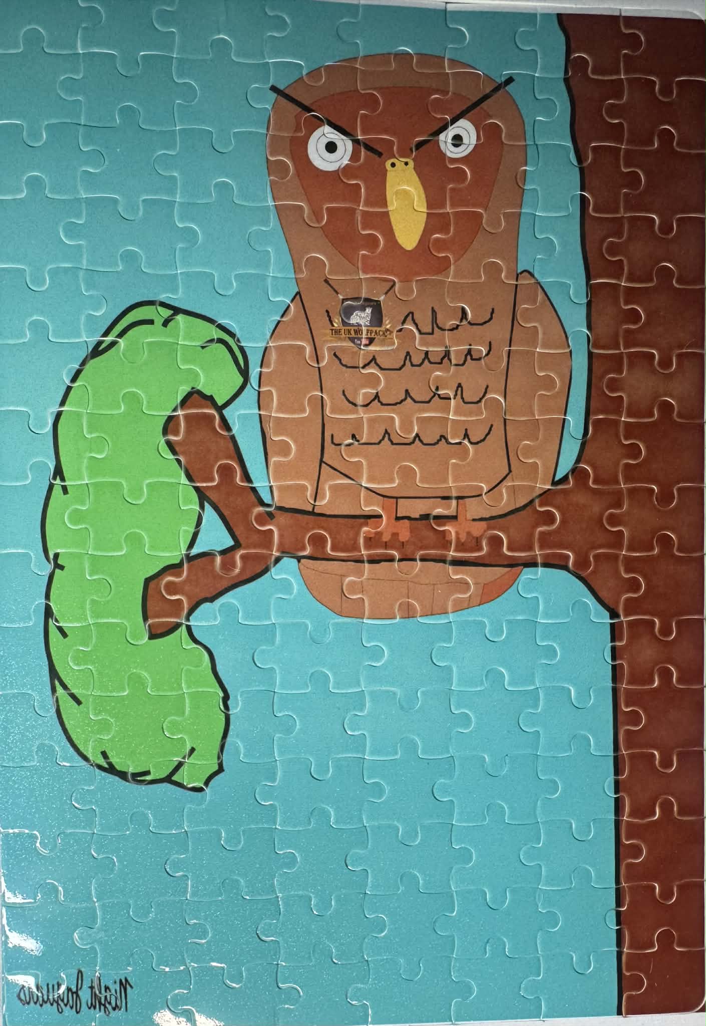 Owl on a Tree A4 Puzzle – Original Design