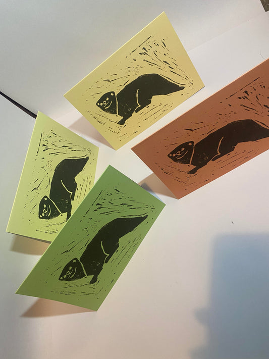 Otter Greeting Card