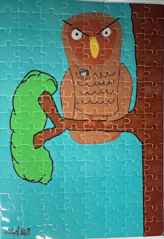 Owl on a Tree A4 Puzzle – Original Design